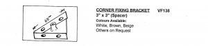3 x 3 Corner spacer